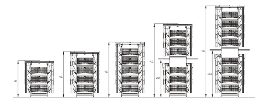 Poultry Farm Equipment Automatic Chicken Cage with Automatic Feeding System