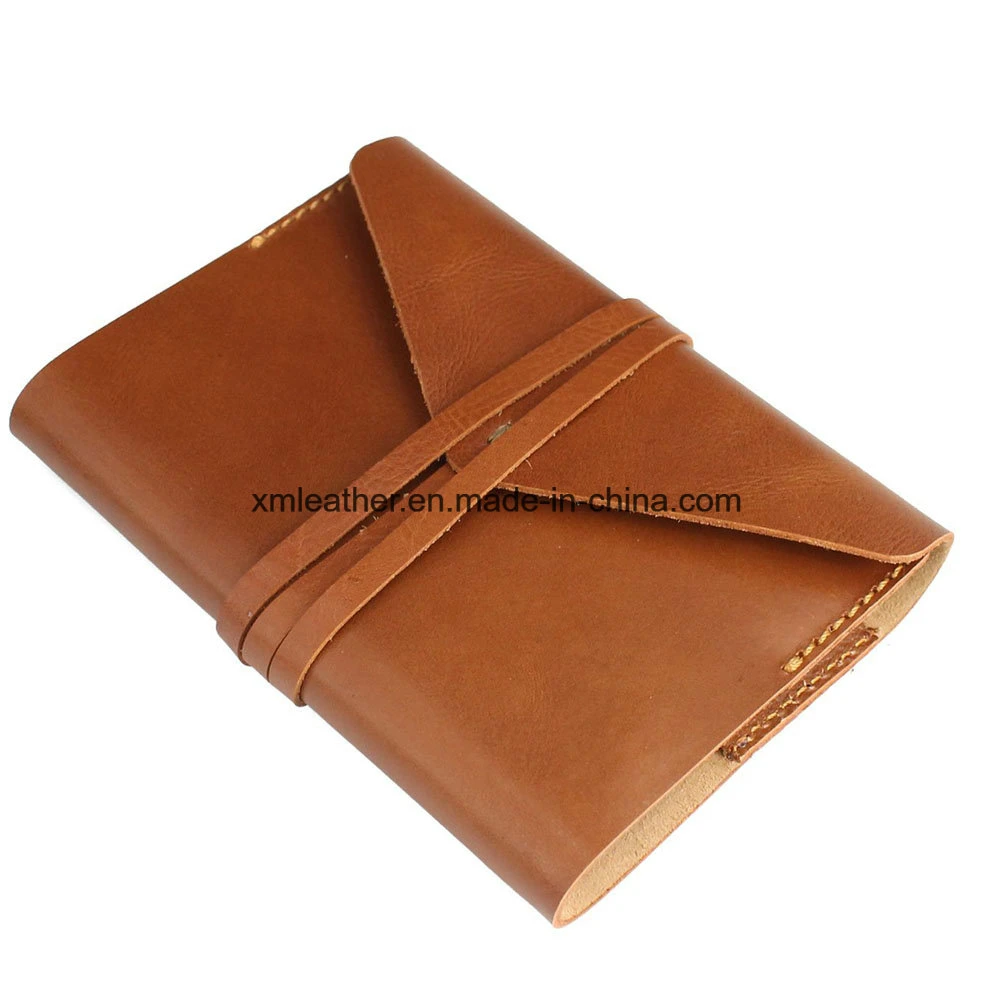 Wholesale Wrap Style Refillable A6 Leather Travelers Notebook