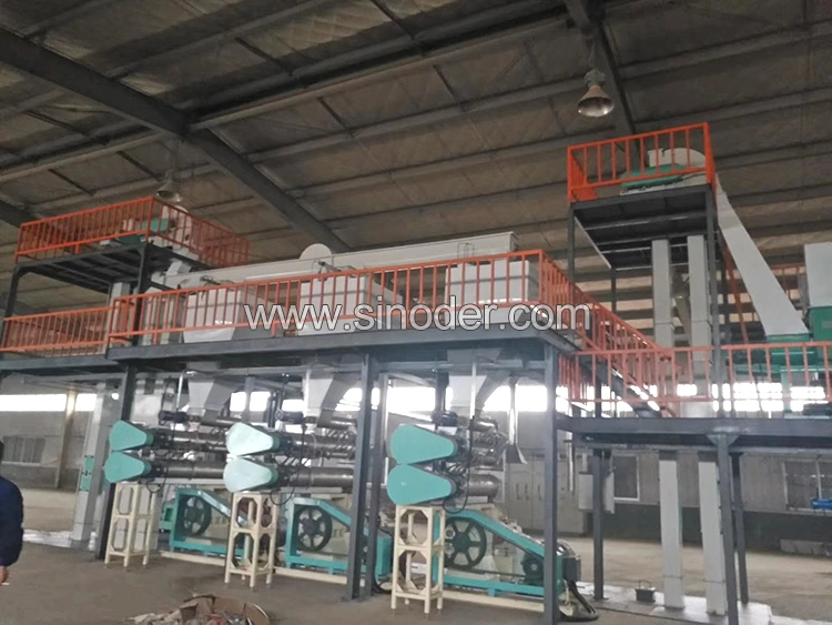 Floating Fish Feed Extruder Animal Feed Pellet Machine Corn Extruding Pig Feed Production Line