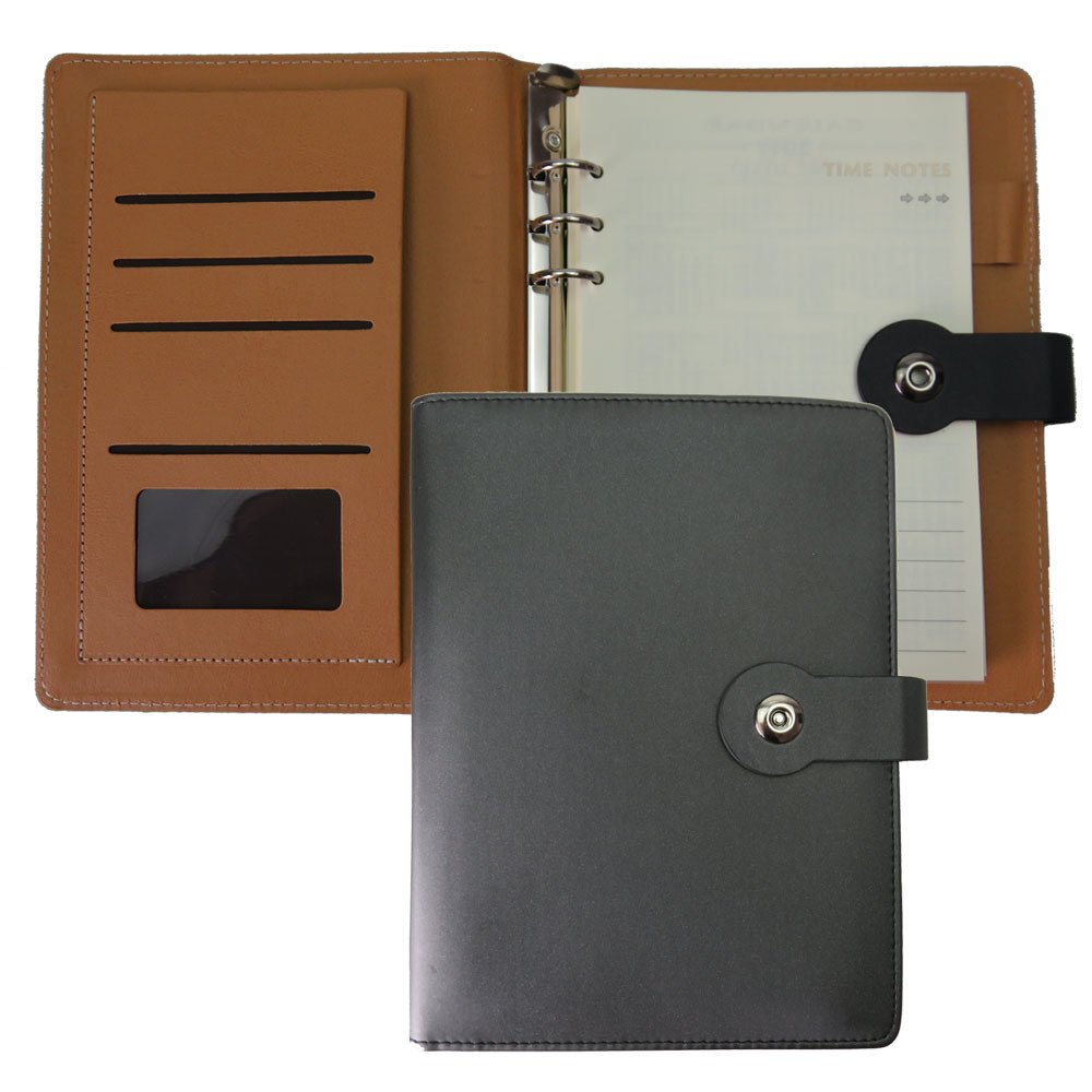 Custom Printed Business Loose-Leaf Leather A5 Notebook