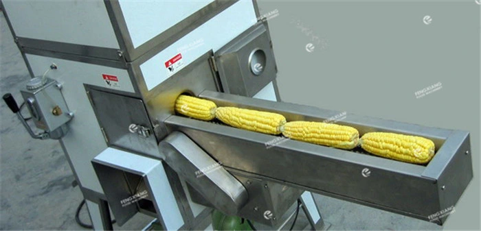 Automatic Sweet Corn Thresher Frozen Corn Salad Blanching Machine