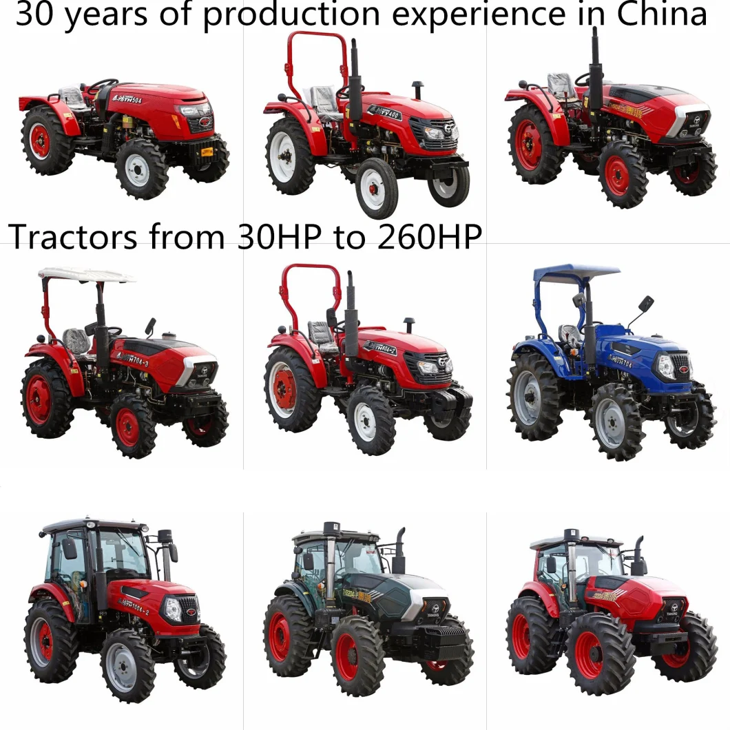 Chinese 150HP Agricultural Tractor Four Wheeled Farm Tractor