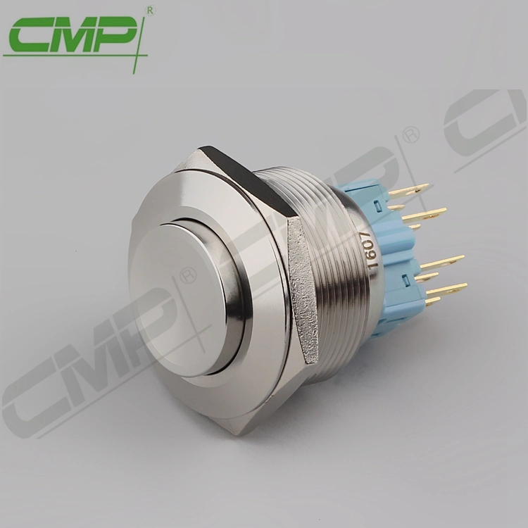 CMP Metal Stainless Steel 28mm Surface Mount Push Button Switch