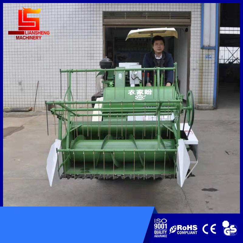 Small Paddy Mini Combine Harvester for Sale Soybean Rice Wheat Fully Fed Harvester