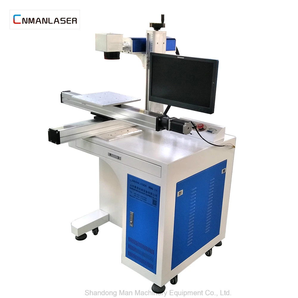 20W Cabinet Metal CNC Laser Marking Machine with Removing Table