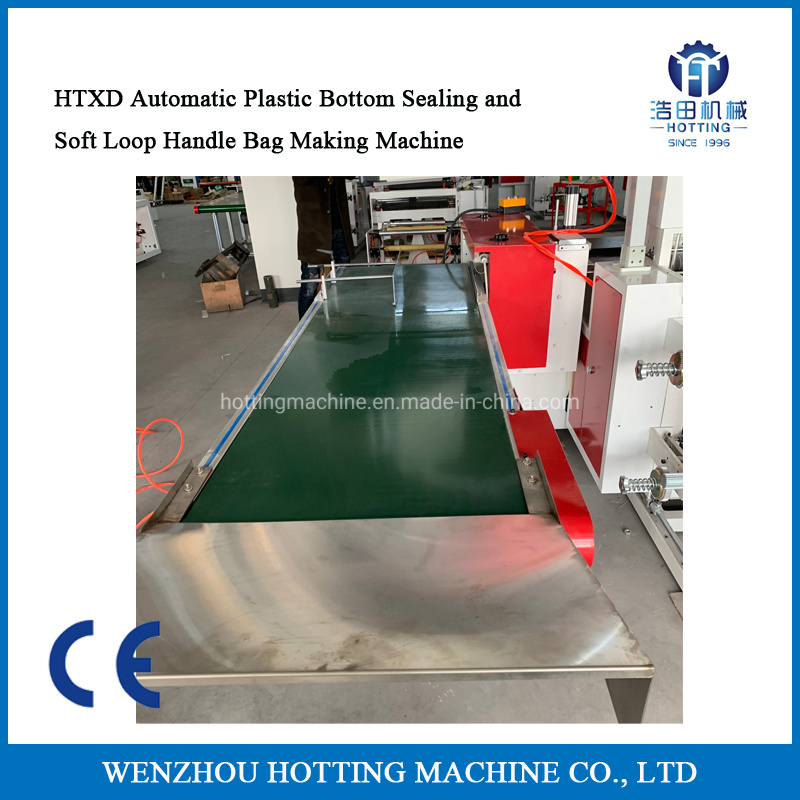 Hest Sealing Cold Cutting Plastic Clothes Carry Bag Making Machine with Handle