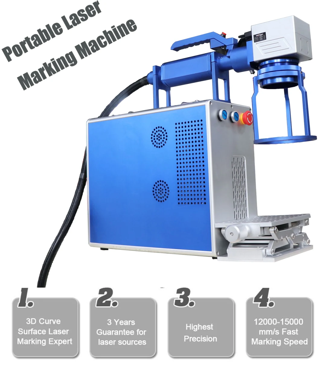 30W Fast Speed Metal CNC Laser Marking Machine, Fiber Laser
