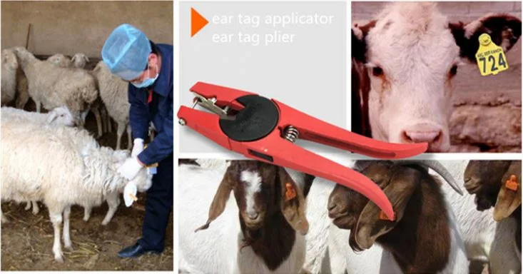 Cattle Sheep Pig Ear Tagger Goat Ear Tags Installation Tool Ear Tag Applicator Animal Husbandry Equipment