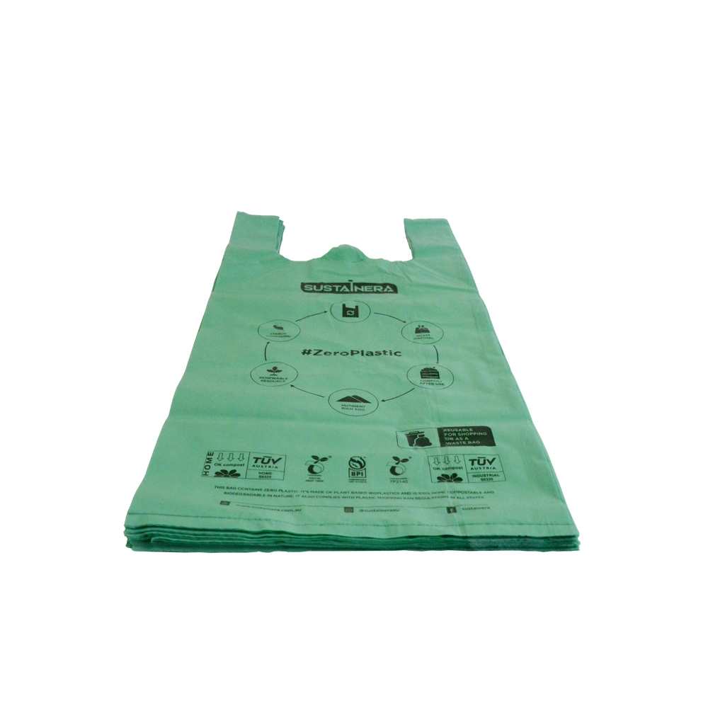 Eco-Friendly Biodegradable Carry Bag Biodegradable T-Shirt Plastic Packing Bags