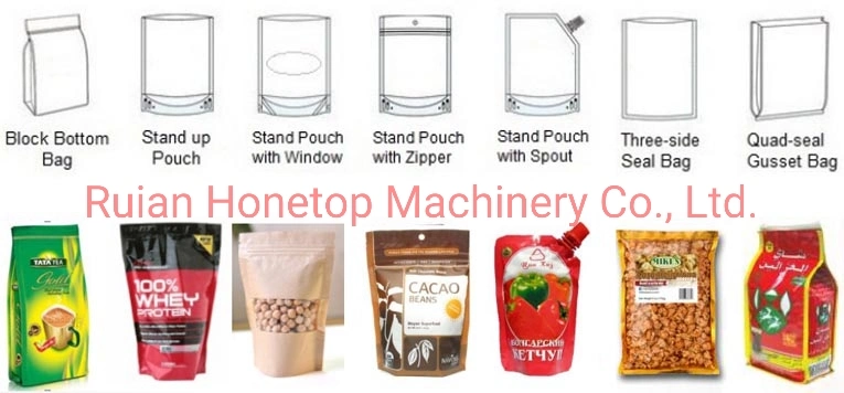 Automatic Premade Bag/Doypack Bag/Ziplock Bag/Zipper Bag Food Packing Machine