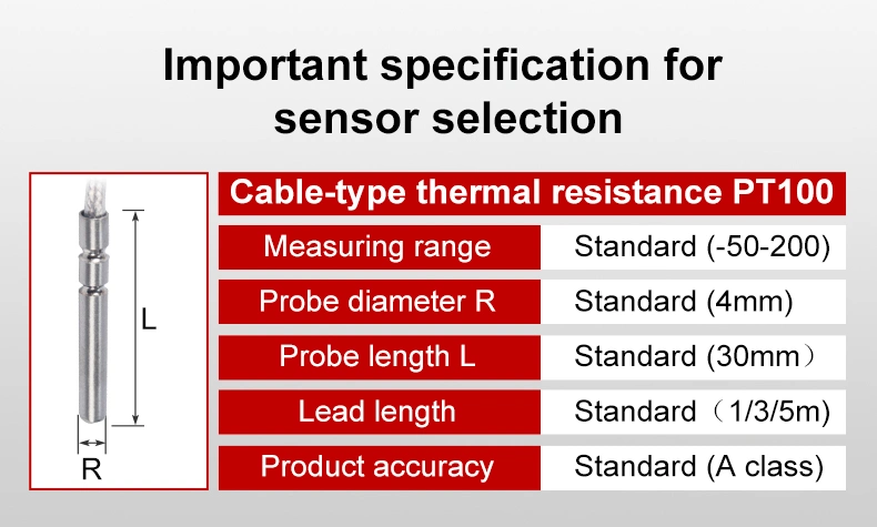 Pipeline Temperature Sensor Outdoor Thermal Temperature Sensor Temperature Reader