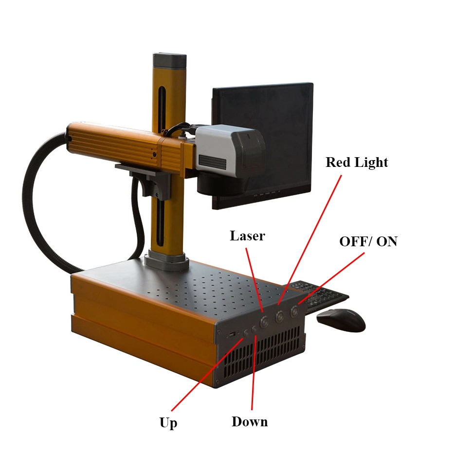 Dapeng Laser Mini Automatic Lifter Fiber Laser Marking Machine/Auto Focus Laser Marker Machine