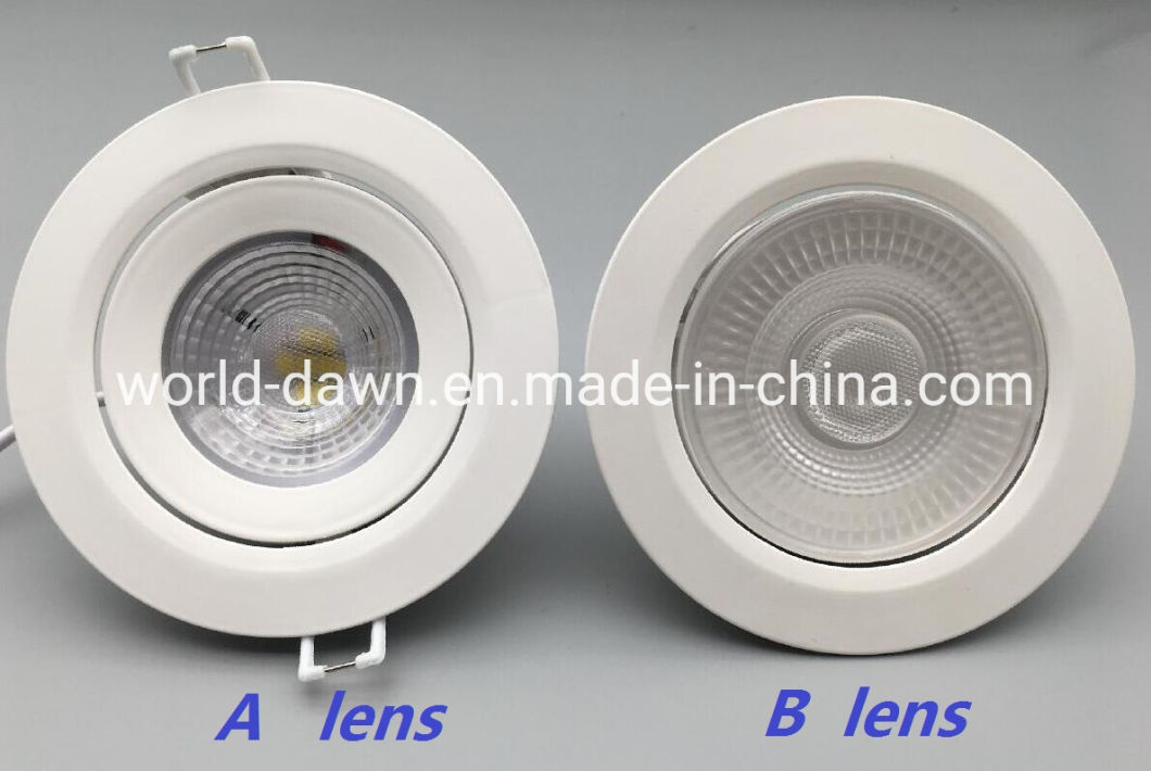 Factory LED Ceiling Downlight Small Spot Lighting Recessed Round Square Adjustable LED Spotlight with Customized Package