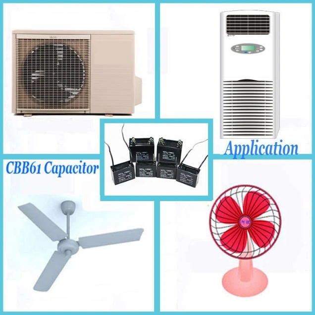 CBB61 3UF 450V AC Ceiling Fan Starting And Running Capacitor