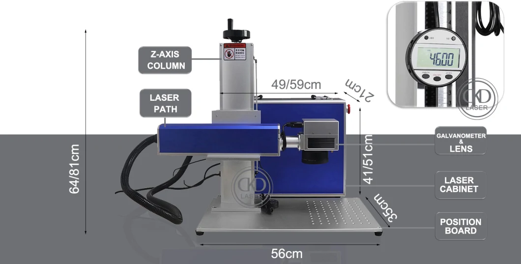 Jewelry Laser Marking Engraving Cutting Machine for Gold