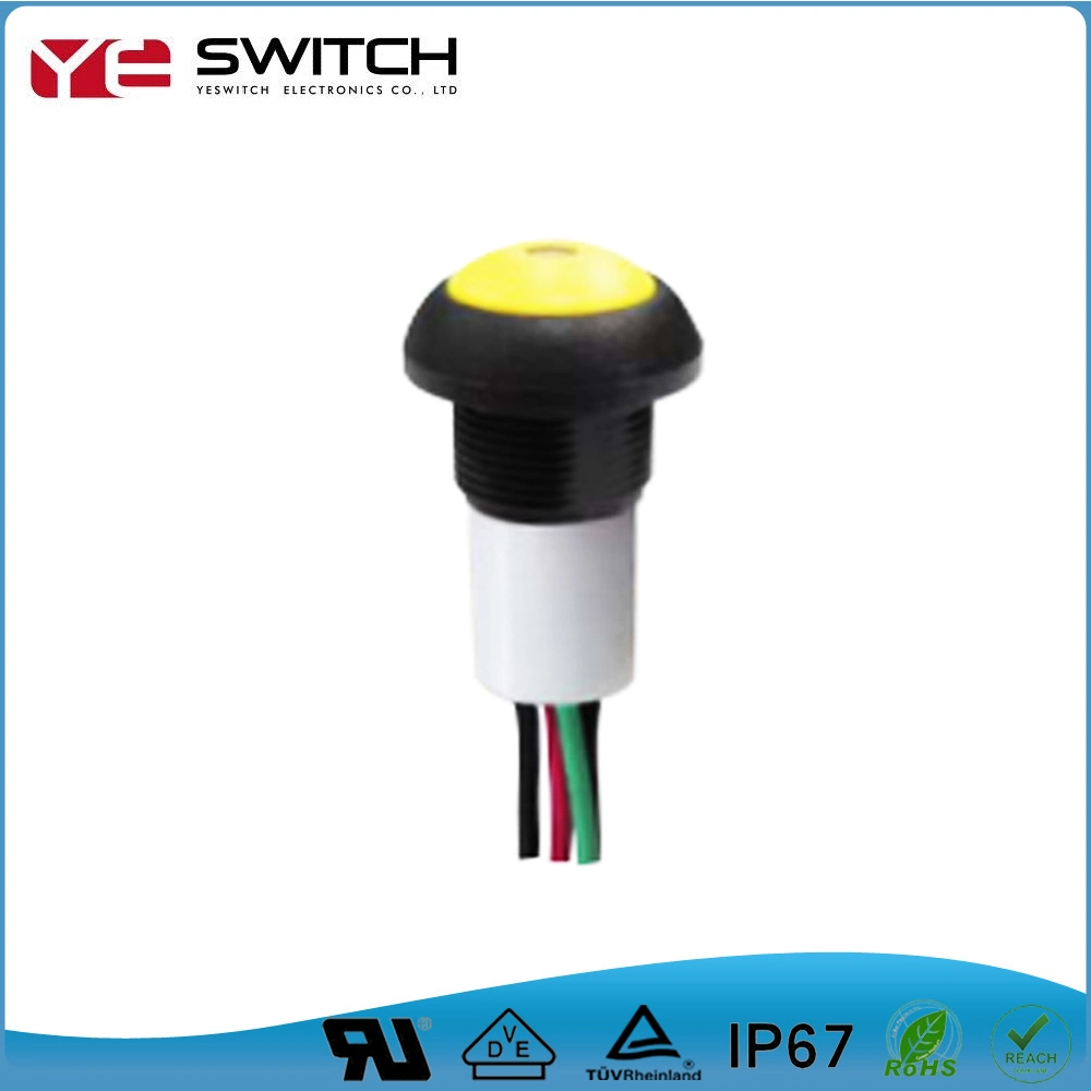 IP68 Waterproof Electronic Momentary Reset Lock LED Illuminated Light Power Switch Micro Touch Push Button Switch