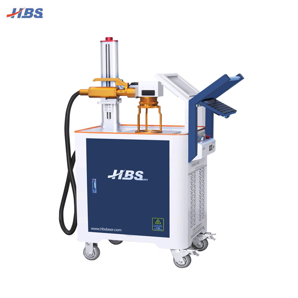 Portable Hand-Held Fiber Laser Marking System Marking Machine for Auto Parts and Big Work Piece