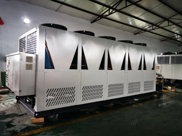 Industrial Big Water Chiller with 8 Air Fans Screw Type
