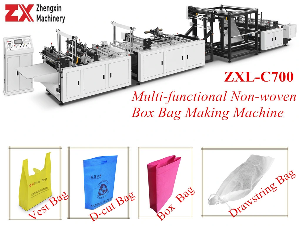 Efficient Non-Woven Cubic Bag Box Bag Making Machine with High Speed