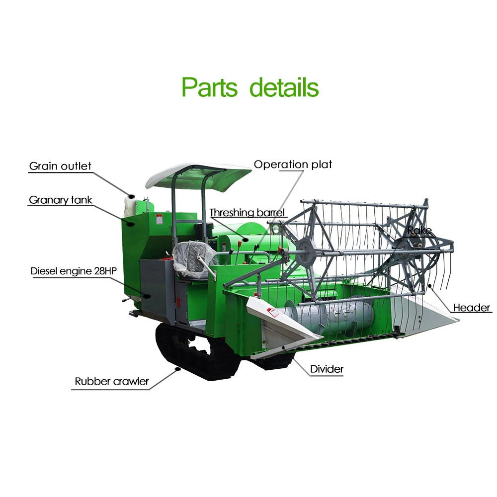 Full-Feeding Self-Propelled Crawler Type Grain Harvester