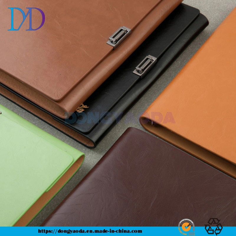Custom Soft Leather Loose-Leaf Notebook A5, Printed Corporate Logo Book