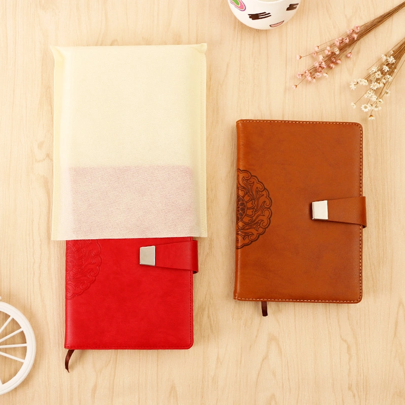 A5 Size PU Leather Diary Notebook with Magnetic Button (PUN401)