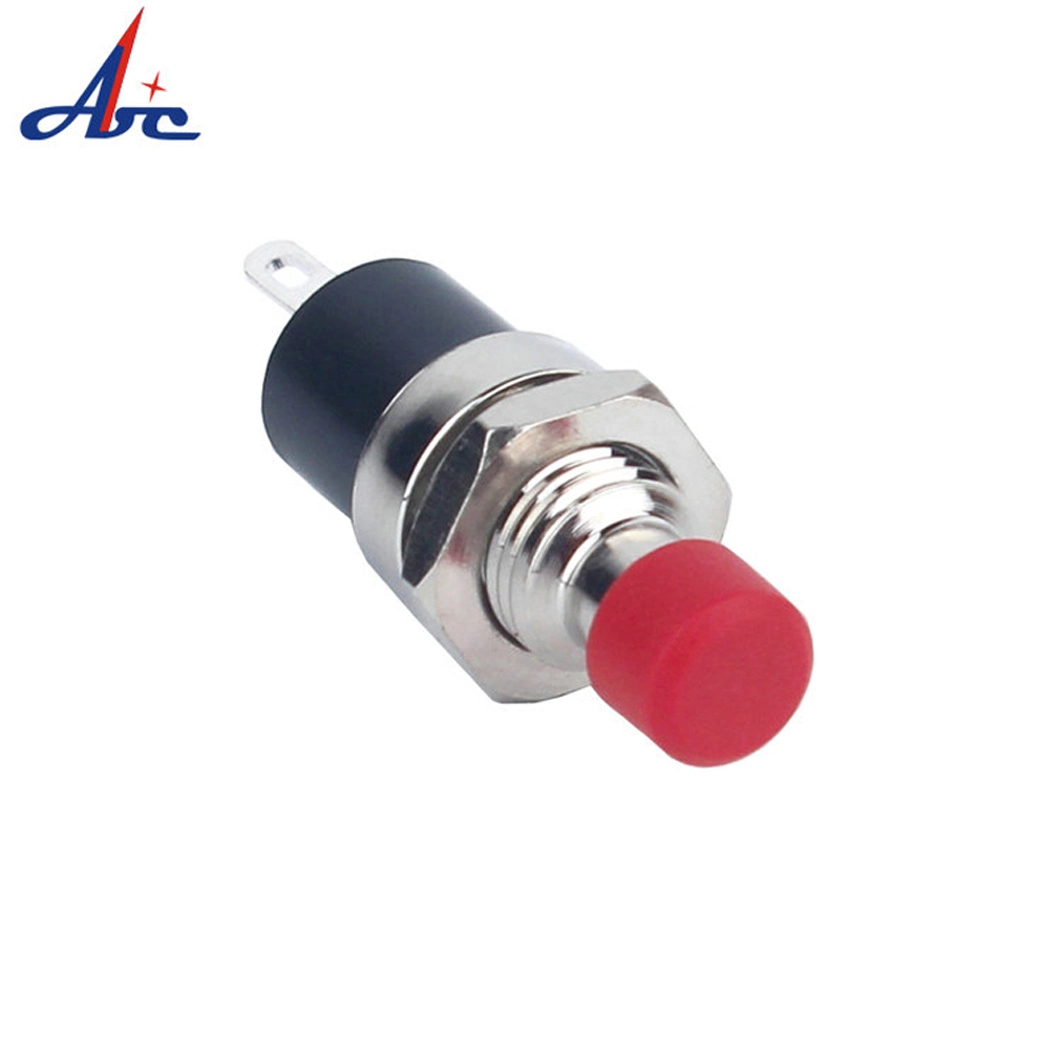 10mm Latching High Round 2 Pin Red Push Button Switch
