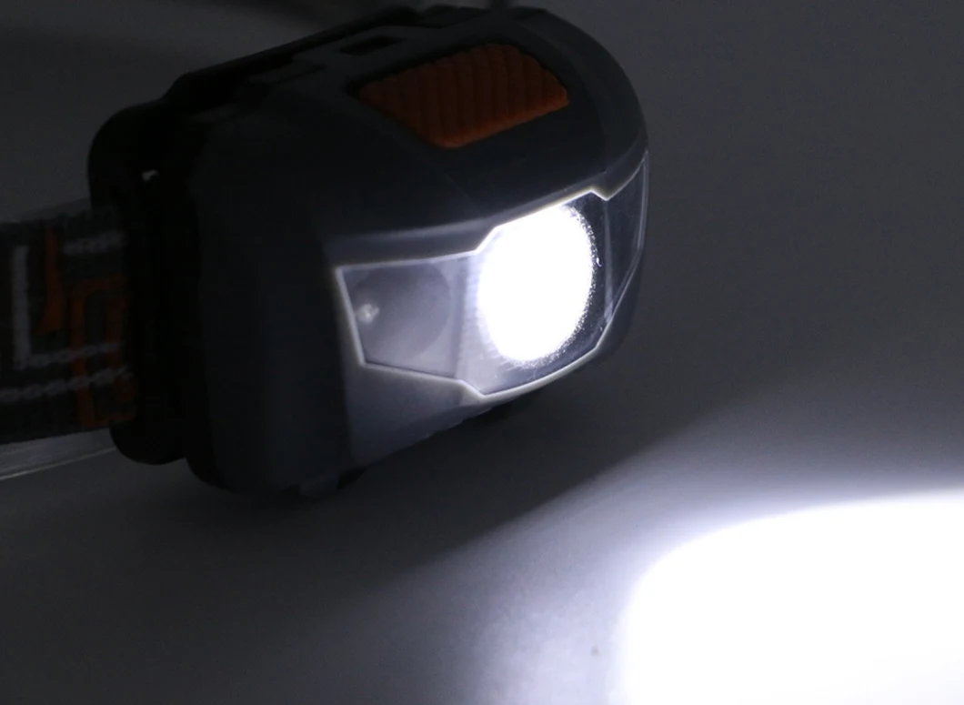 3AAA Battery Power LED Headlamp Outdoor Emergency COB Headlight with Sensor Switch