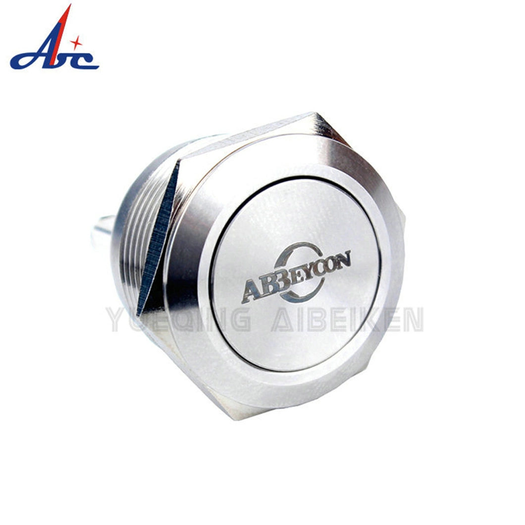 22mm Waterproof Momentary No Metal Spdt Push Button Switch