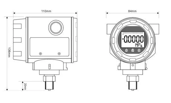 Smart Rtd Thermocouple PT100 Temperature Transmitter with 4-20mA Modbus Output