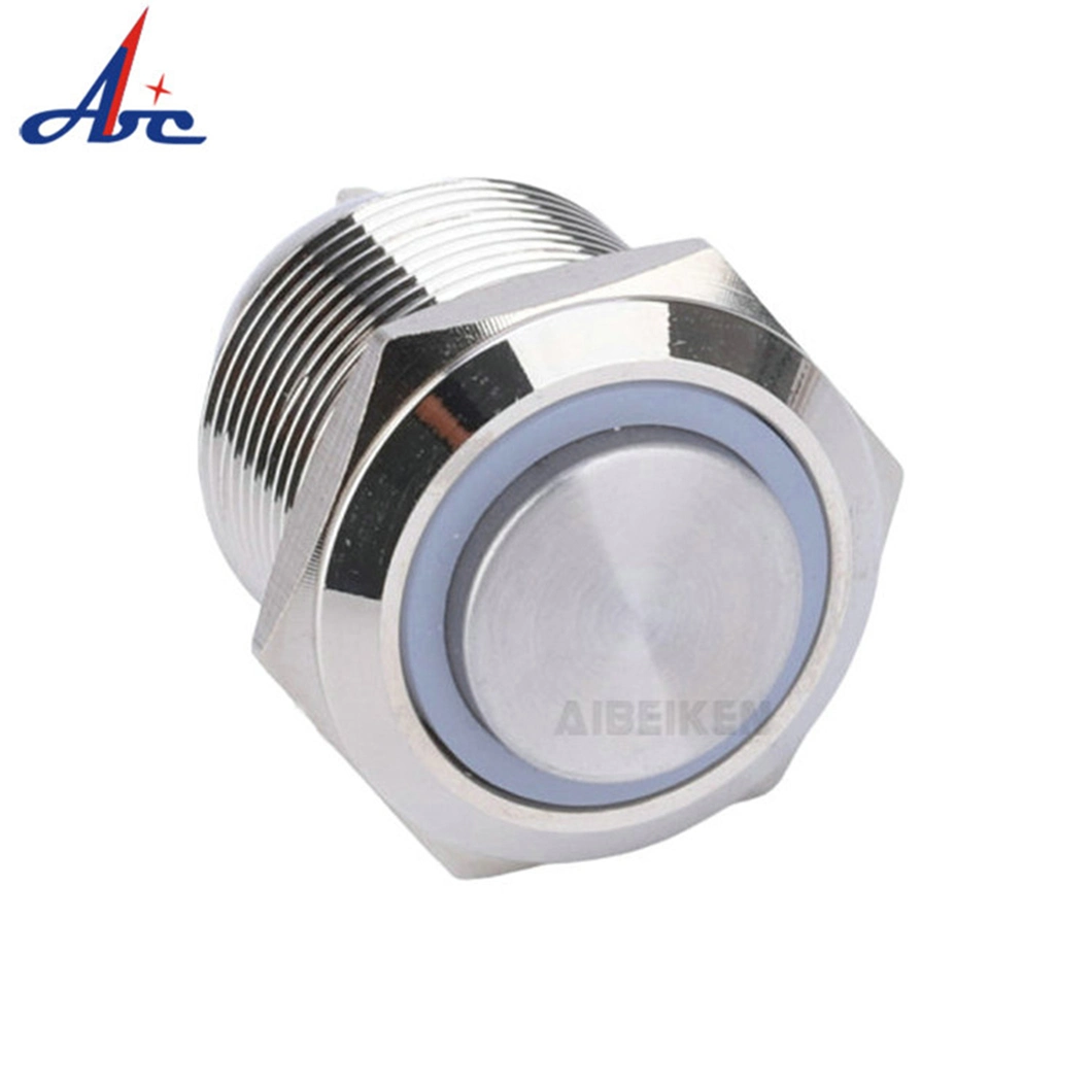 Aibeiken 19mm on off Latching 12V LED Push Button Switch