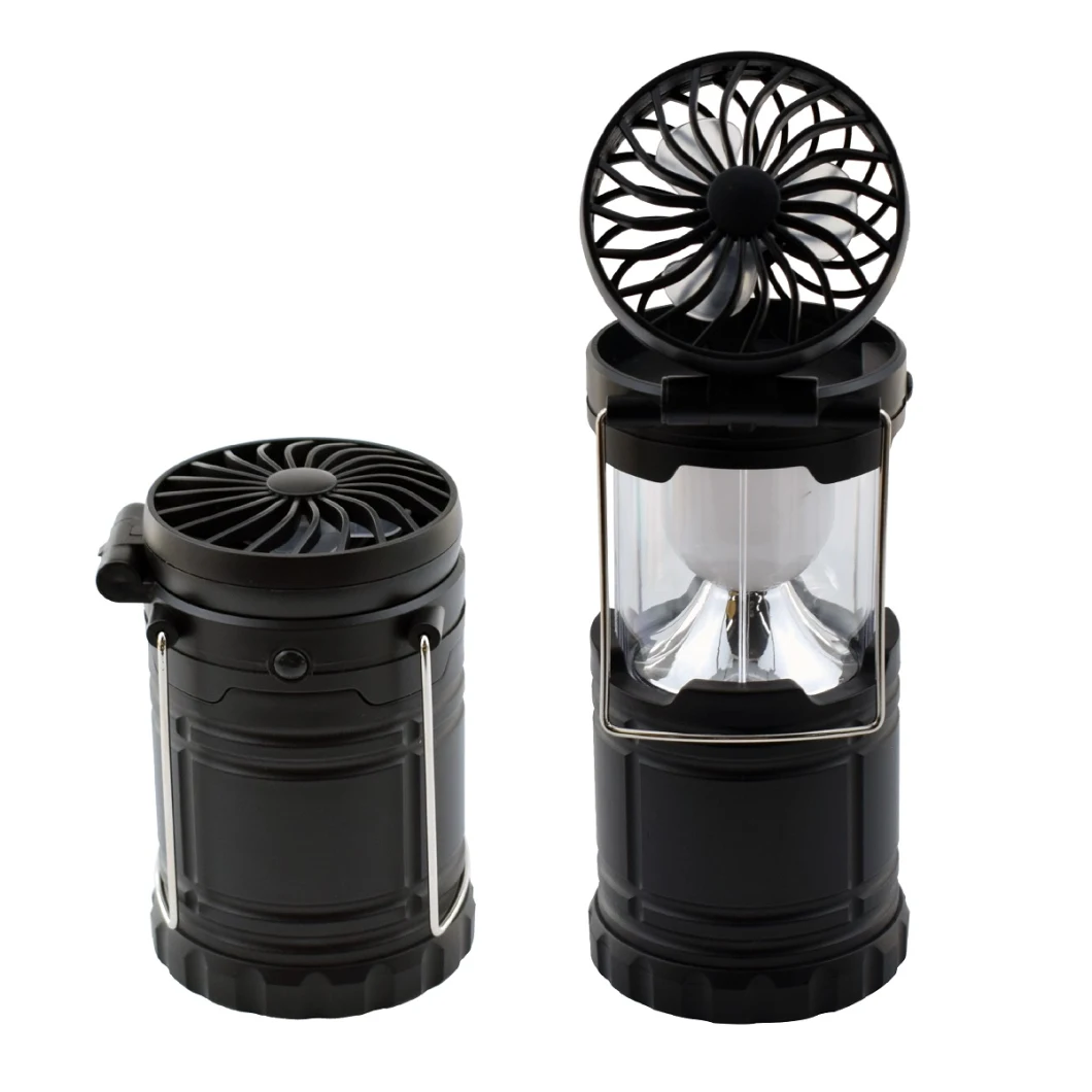 3AA Battery Portable Camping Lantern Multi-Functional Outdoor Camping Light with Fan