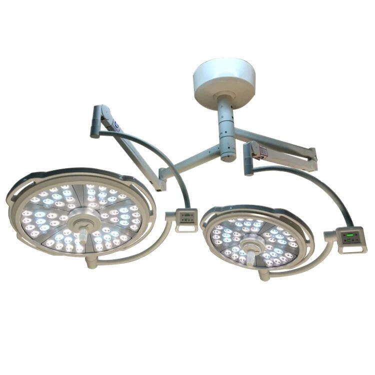 Hospital LED Ceiling Mount Light Double Dome Surgical Operation Lamp