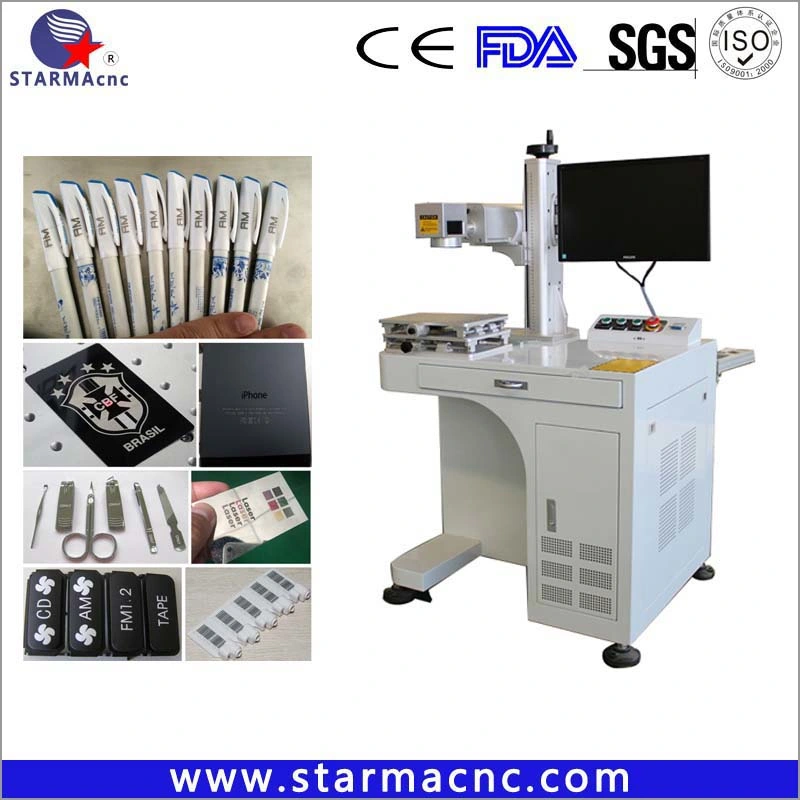 Color Fiber Laser Marking Machine for Stainless and Plastic PVC