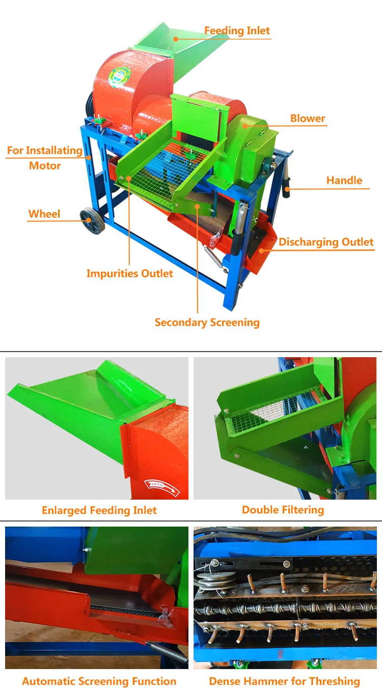 New Design Multi-Functional Diesel Engine Maize Sheller Corn Thresher Machine