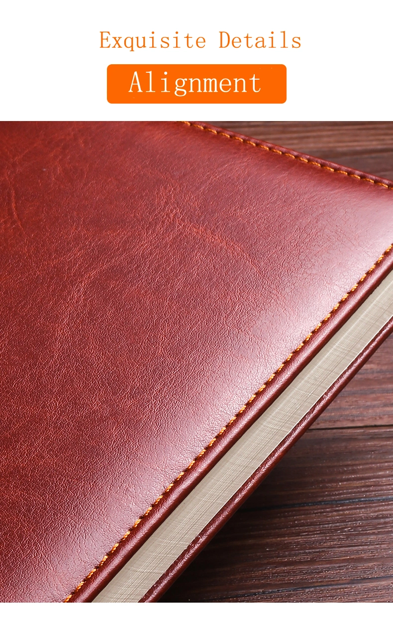 PU Leather Wholesale Customized Personalized Hardcover Blank Notebook A5/A4/B5