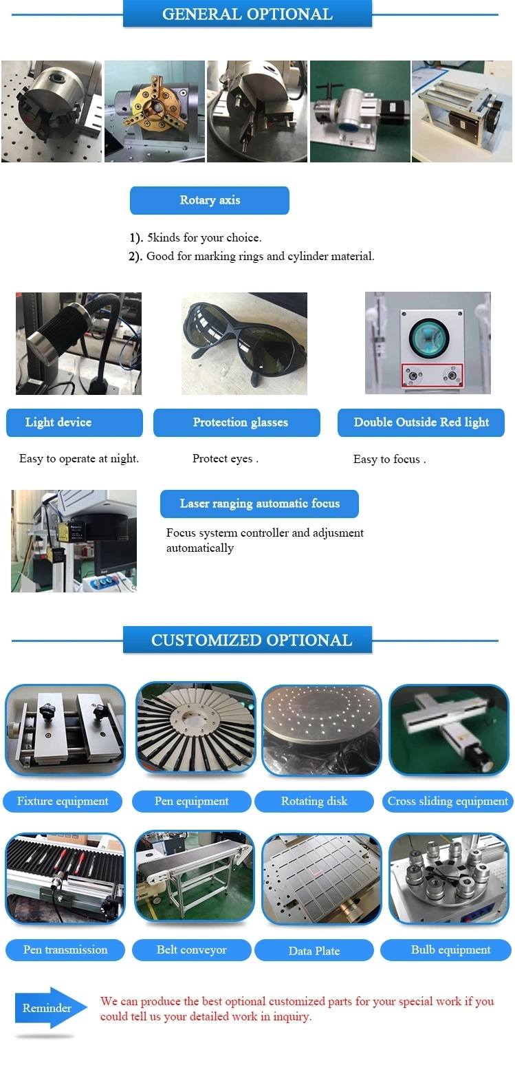CNC Engraver Fiber Laser Marking Machine for Jewelry Stainless Steel Pen with Conveyor Belt