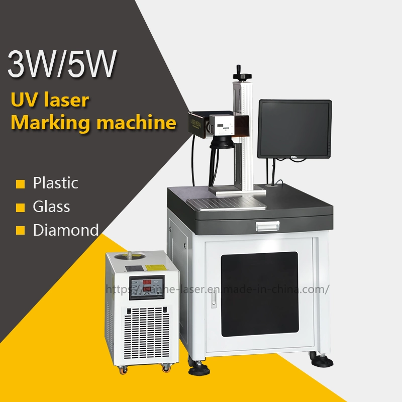 3W UV Laser Marking Machine for Resin Lens Glass Food Packaging Bag