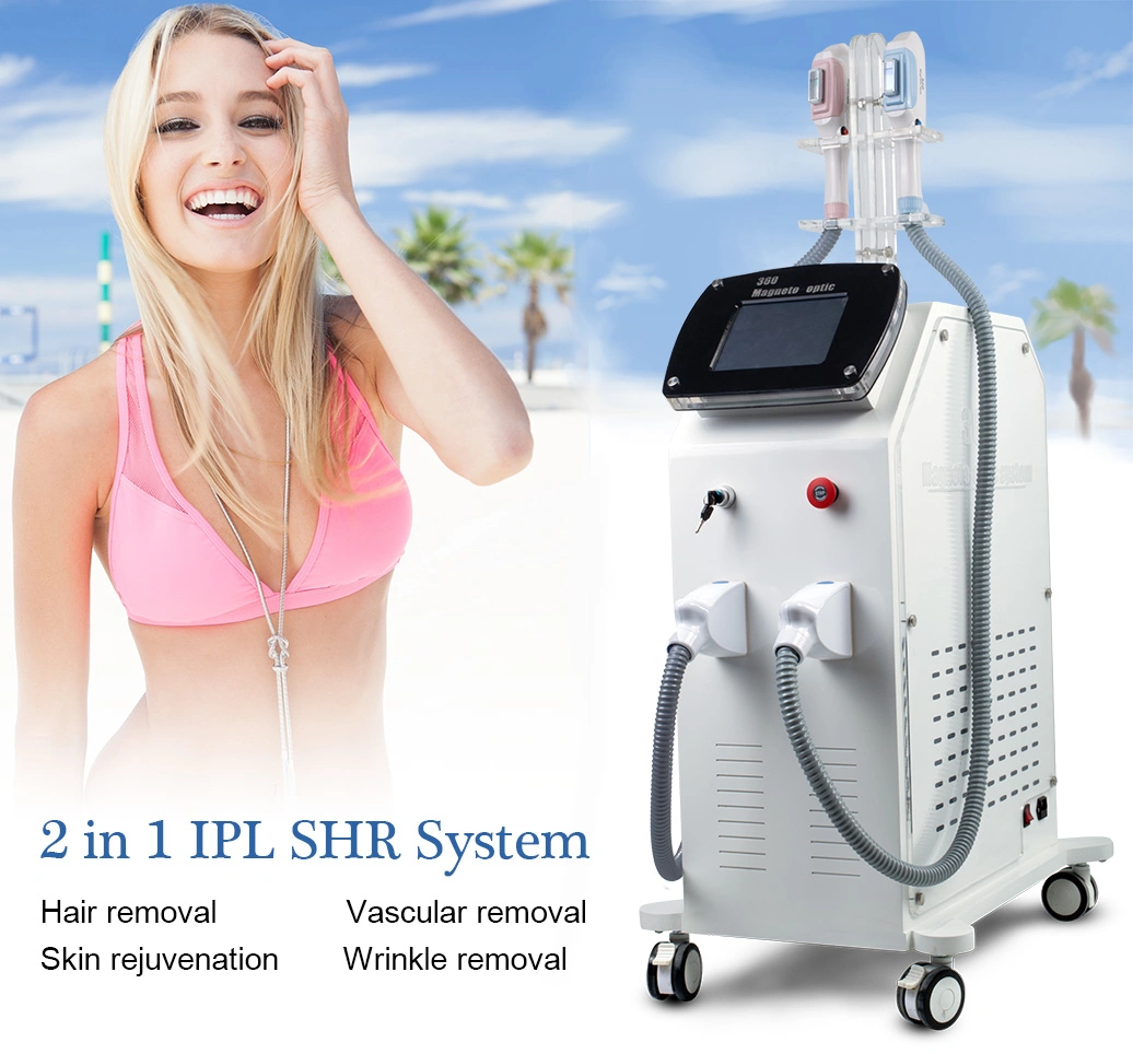 Best Effective 2 in 1 IPL Shr System Hair Removal Skin Rejuvenation Wrinkle Removal Beauty Machine