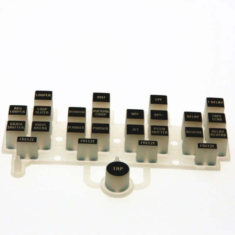 ISO9001 Factory Customized High Quality Food Grade Conductive Silicone Buttons on-off Keyboard Buttons
