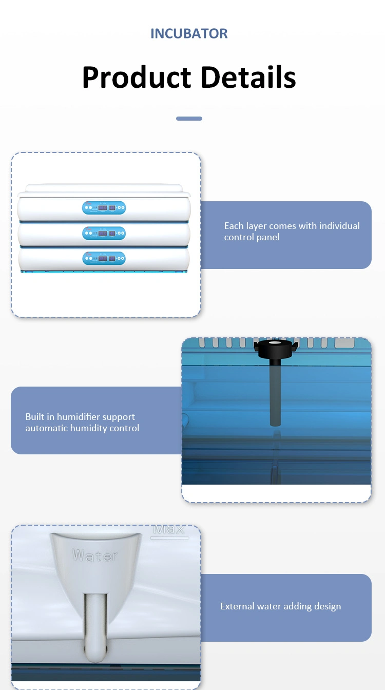 Hhd The Most Cost-Effective Chicken H120 Egg Incubators with Incubator Parts for Hatchery Eggs