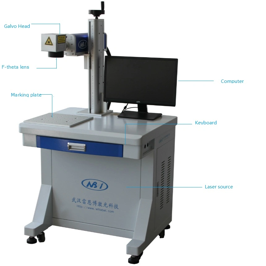 RF Tube CO2 Laser Marking Machine for Wood and Paper