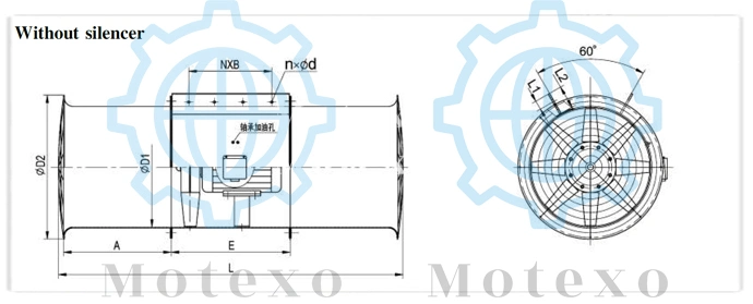Ceiling-Mounted Fan / Axial / Fume Exhaust / Ventilation