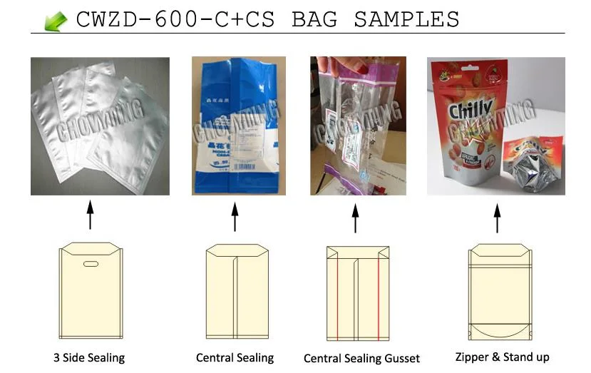 Plastic Dog Food Pouch Zipper Stand Bag Making Machine
