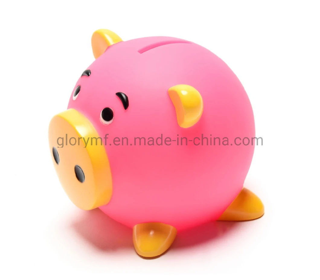 Custom Miniature Plastic Figure/ Plastic Custom Pig Vinyl Money Box