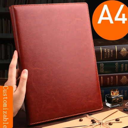 PU Leather Wholesale Customized Personalized Hardcover Blank Notebook A5/A4/B5