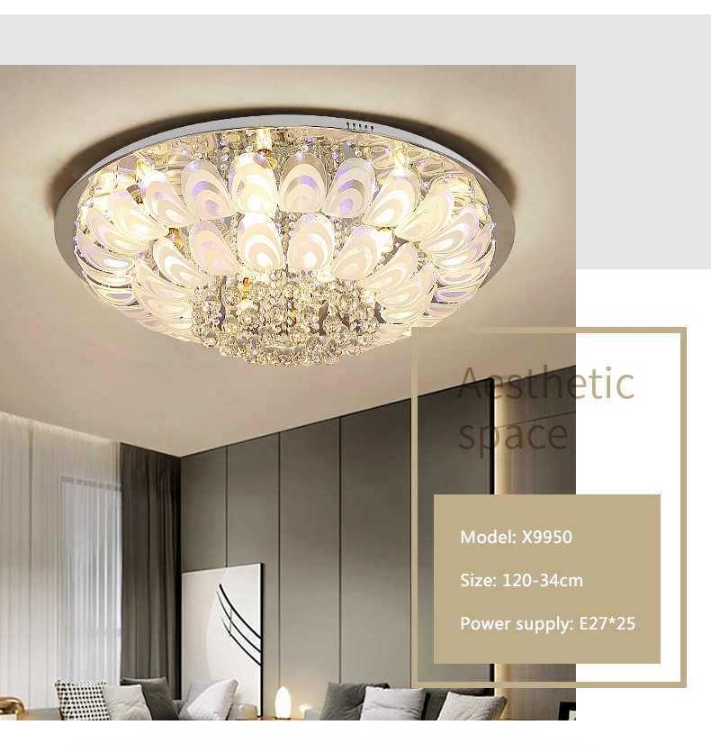 Modern Living Room LED Ceiling Lights Indoor Lighting Ceiling Acrylic Lamp E27 Decoration