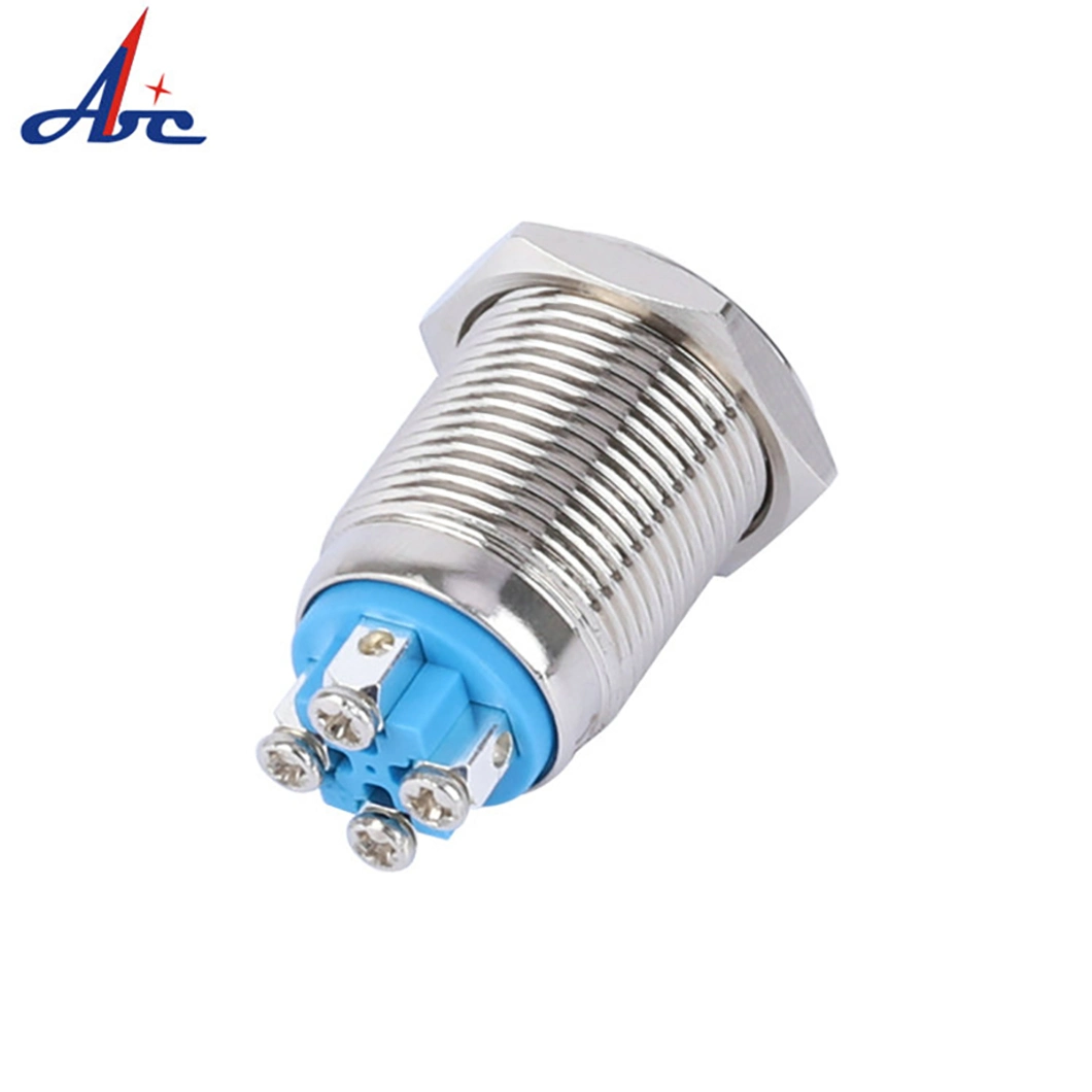 16mm Ring LED Button Switch on-off Push Button Switch