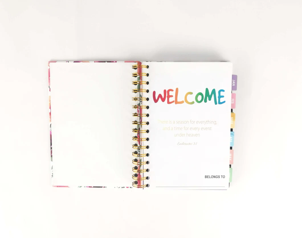 Personalized Custom 2021-2022 Hardcover Dairy Planner Spiral A5 Journals Agenda Planner Notebook