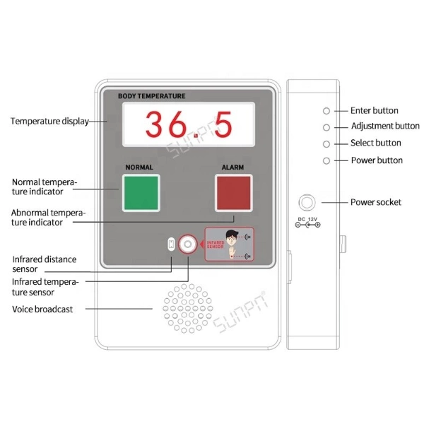 Human Body Temperature Senor/ Fixed Infrared Temperature Sensor Measures